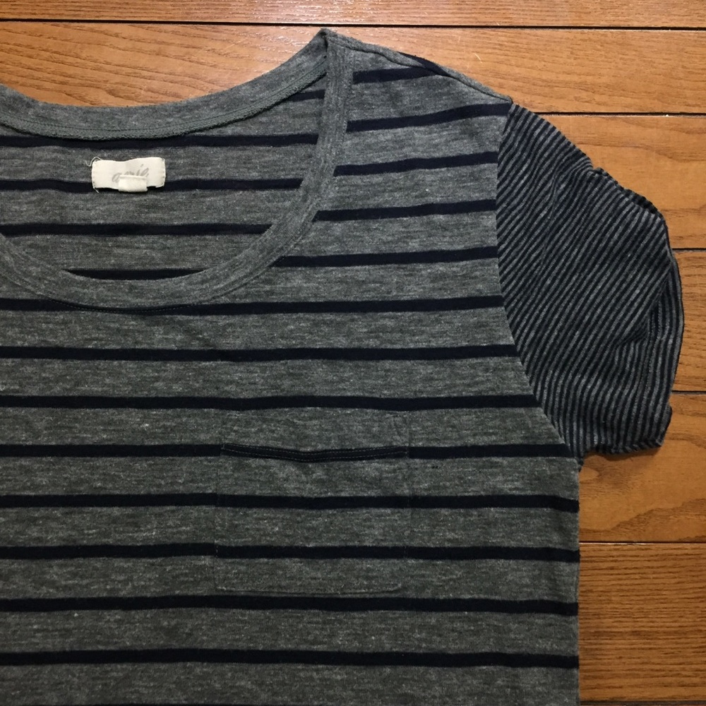 American Eagle Crop Striped T